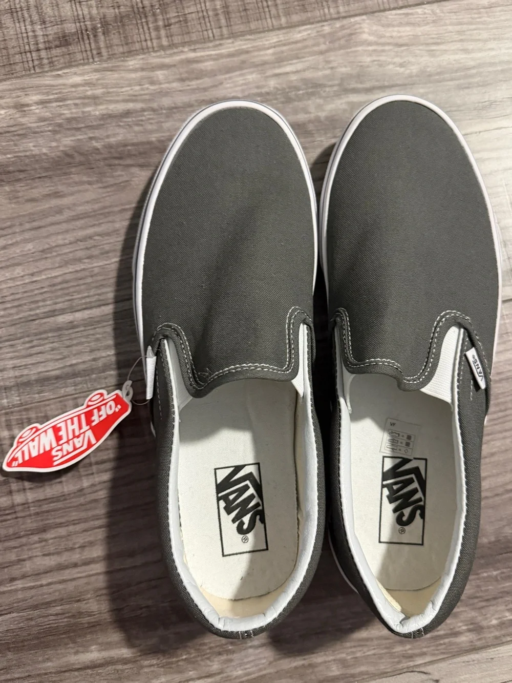 NWT Vans Classic Grey Slip on shoes